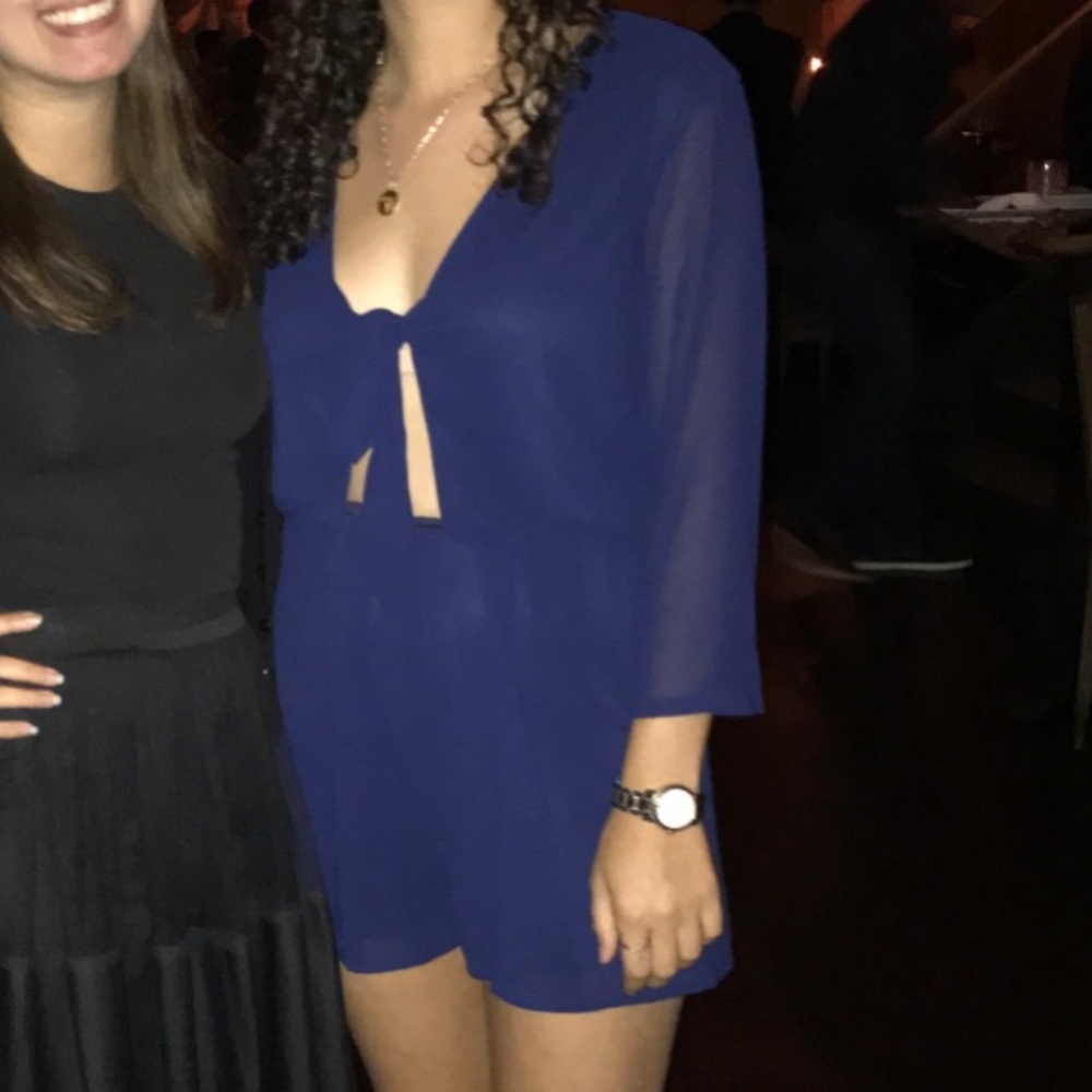 Navy Blue Romper - Picture 6 of 6